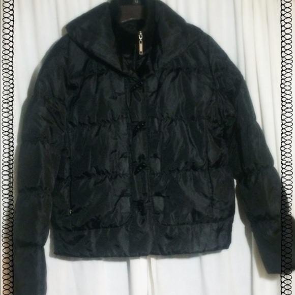Coffee Shop Black Down Jacket - Picture 1 of 4